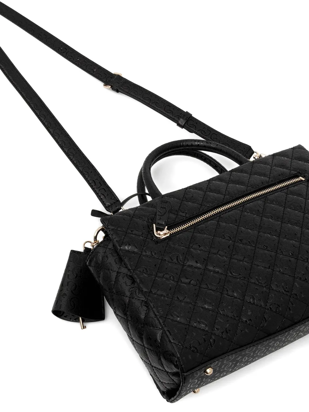 Guess Usa Idra Quilted Tote Bag In Black