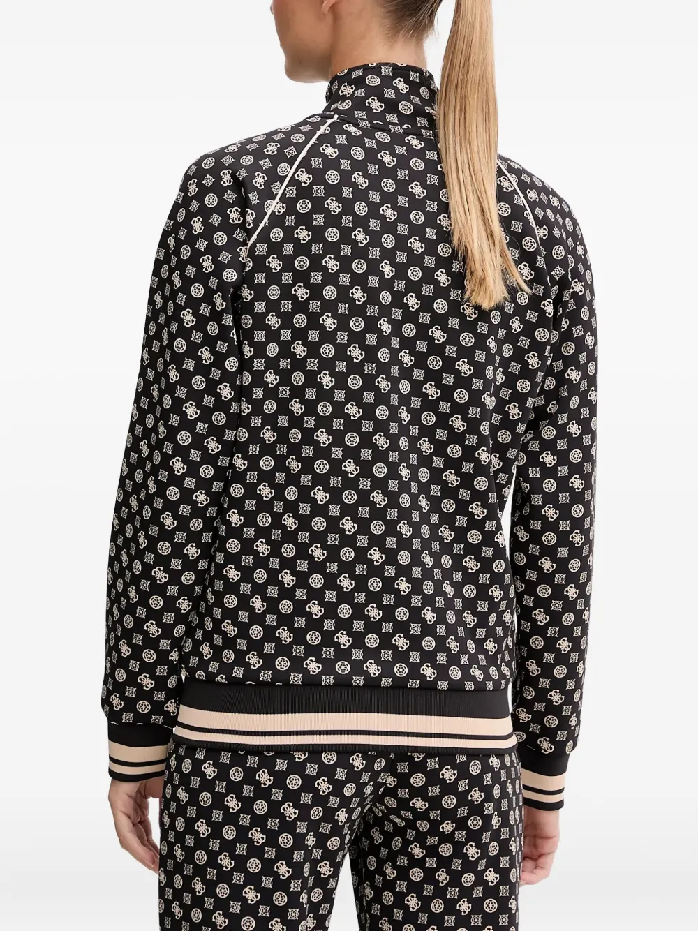  Guess Usa Logo-printed Sweatshirt - Black 