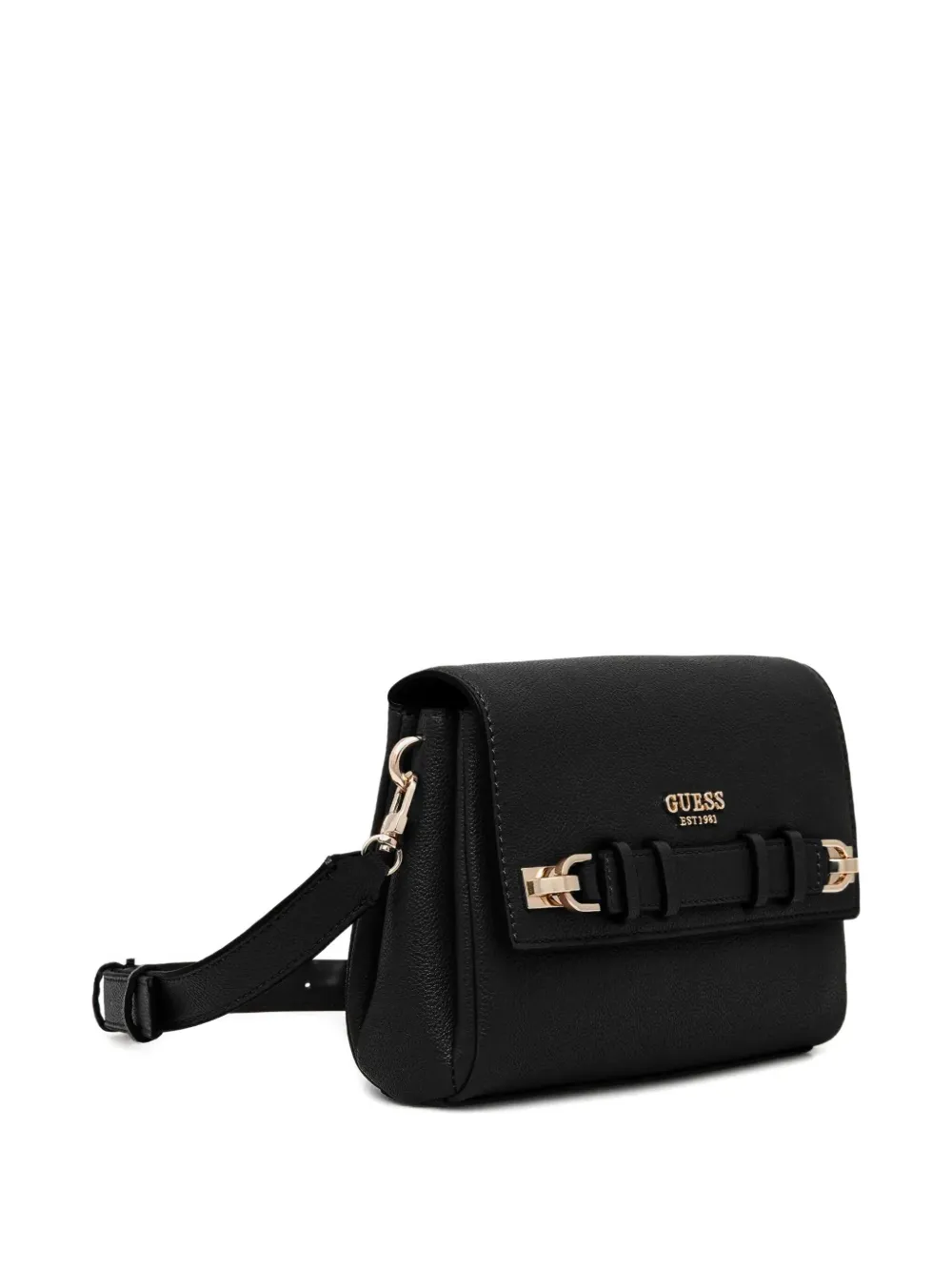 Guess Usa Gregoria Logo-detail Cross Body Bag In Black