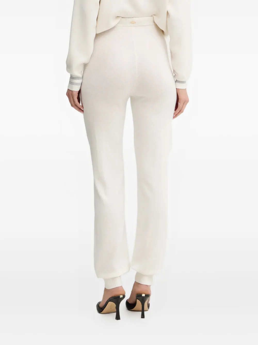 Guess Usa Drawstring Knit Track Pants In Neutral