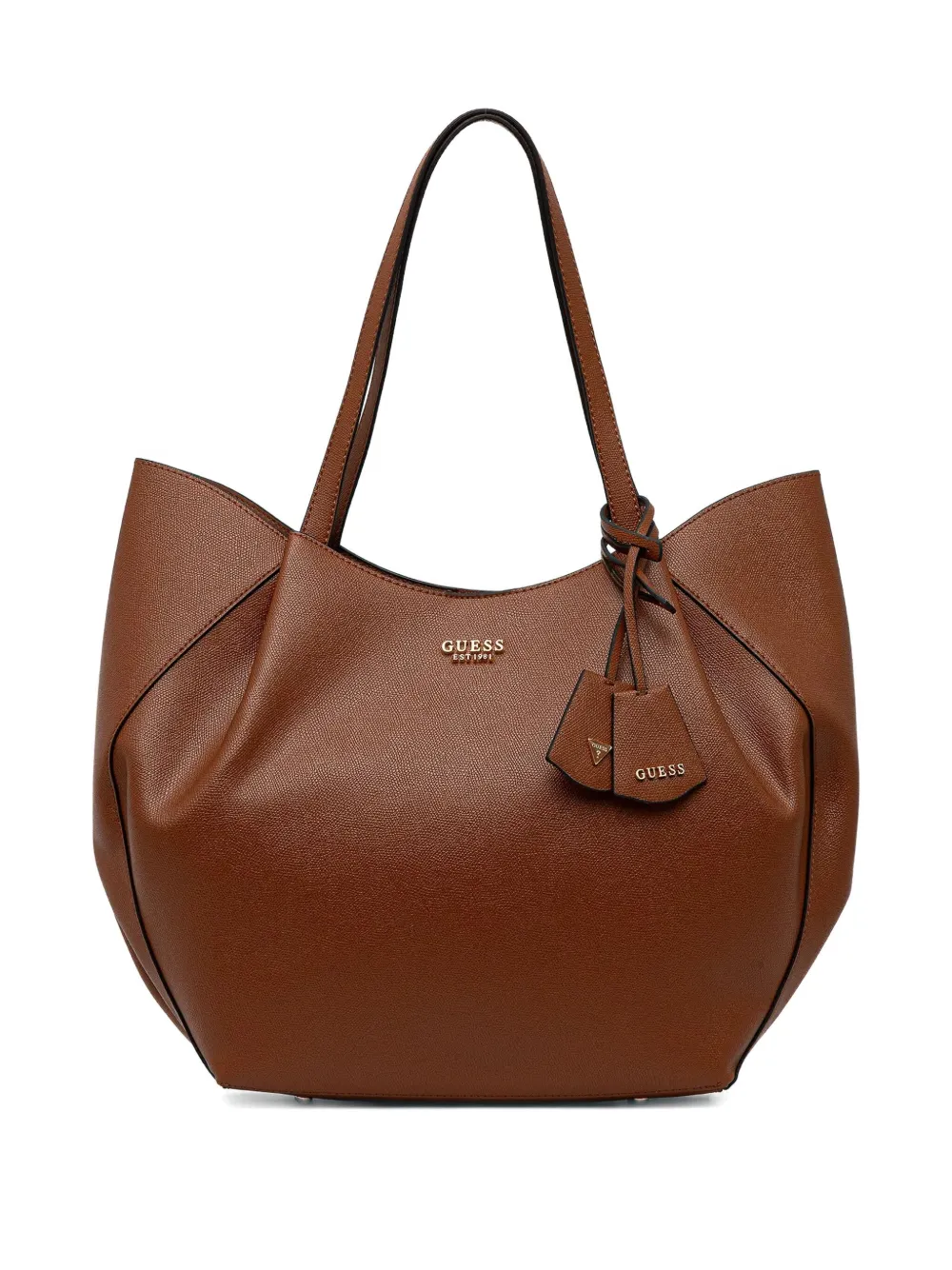 Guess Usa Amorette Top-handle Tote Bag In Brown