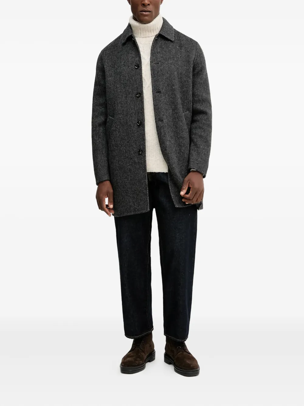 GUESS USA Kabelgebreide coltrui - Beige