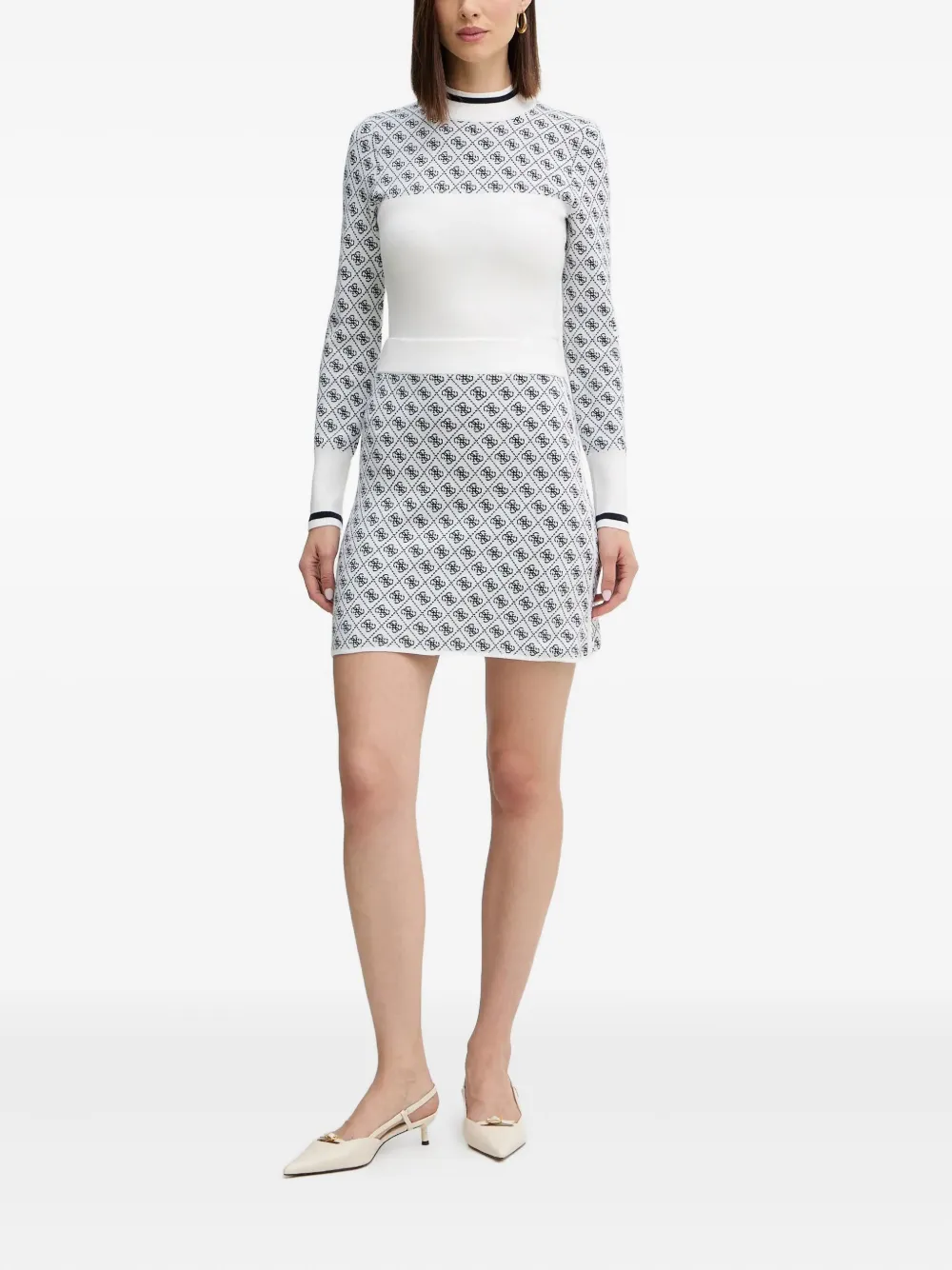 GUESS USA logo-patterned sweater | Knitted Sweaters | Image 2