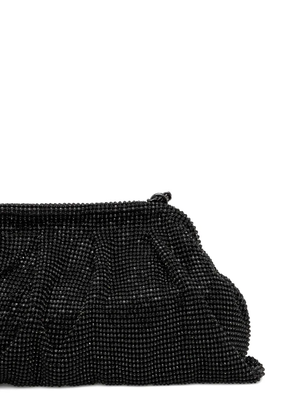 Guess Usa Chain-strap Embellished Clutch Bag In Black