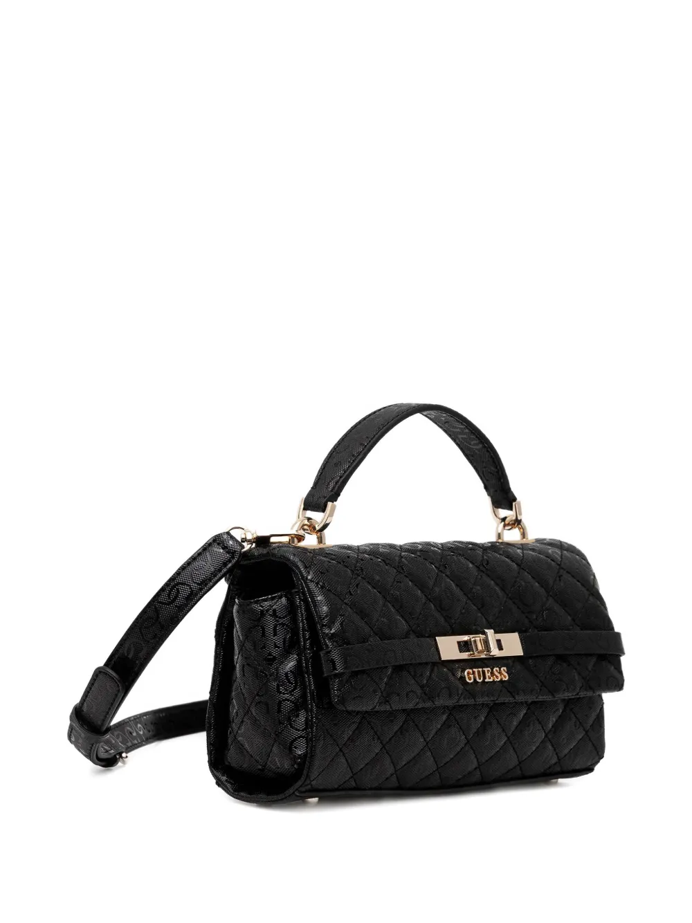 GUESS USA quilted logo-detail tote bag - Zwart