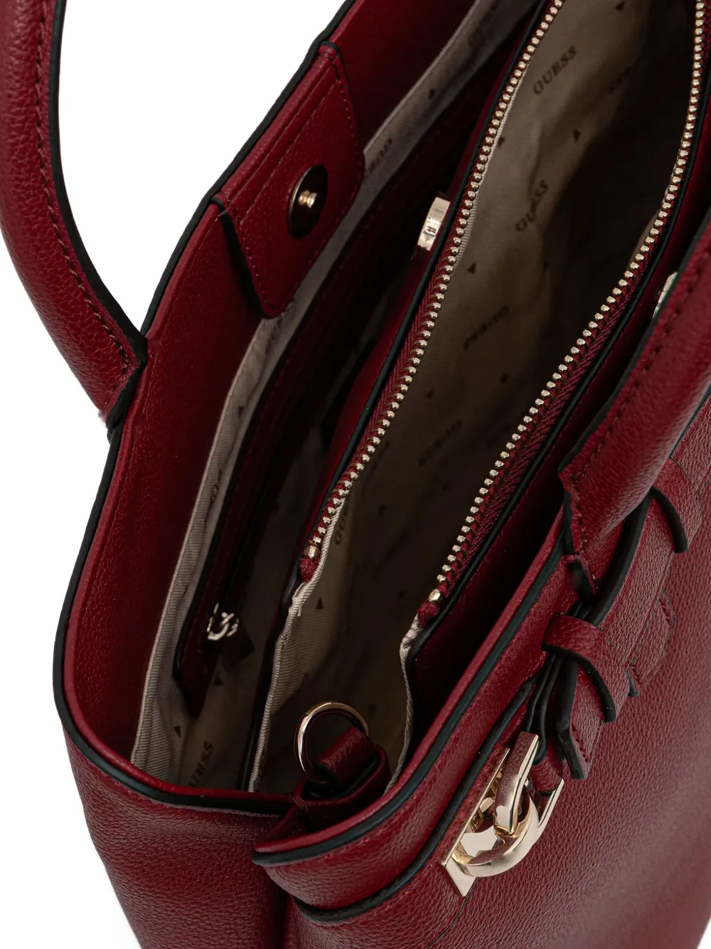 Guess Usa Gregoria Tote Bag In Red