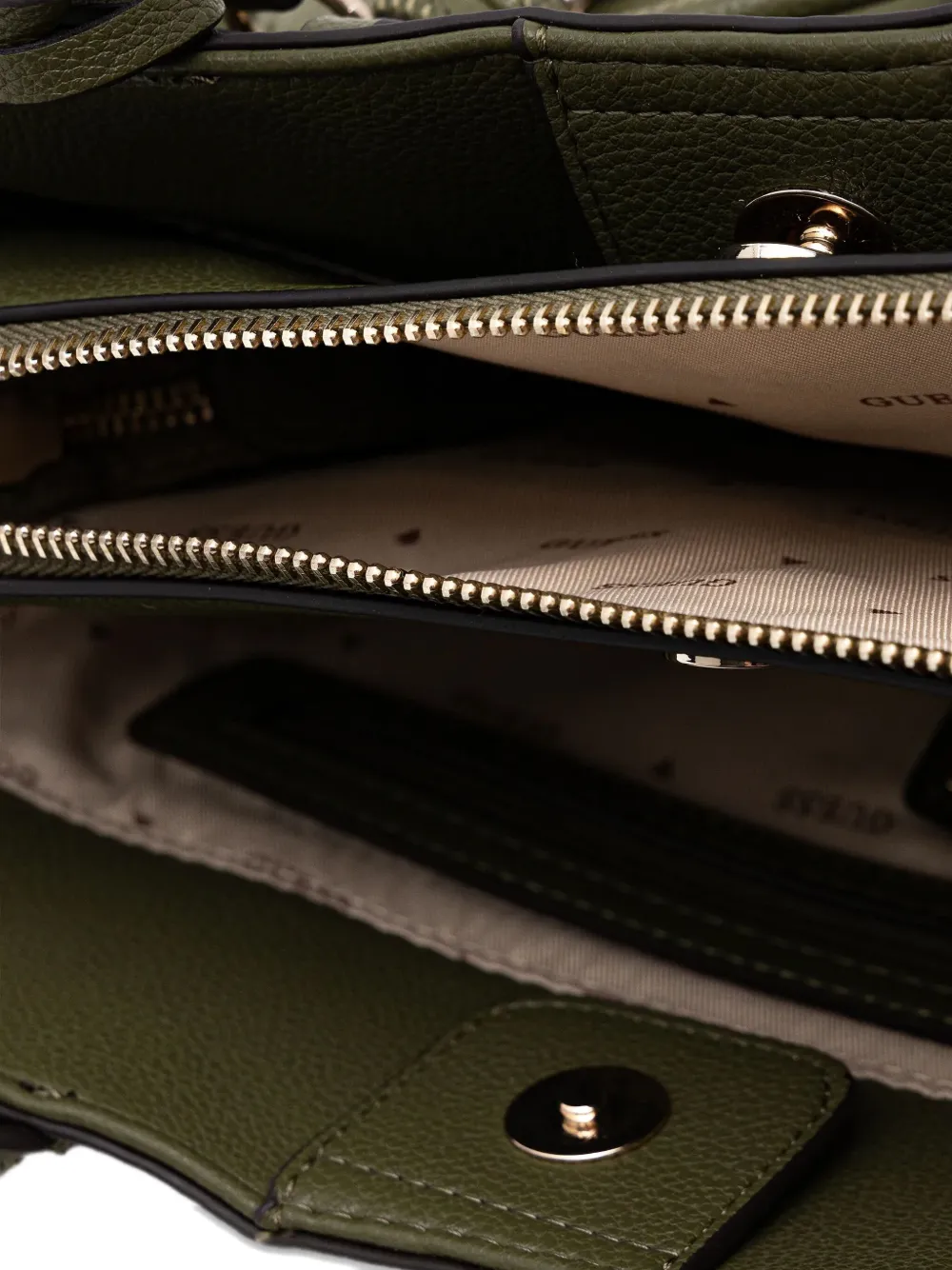 Guess Usa Logo-lettering Tote Bag In Green