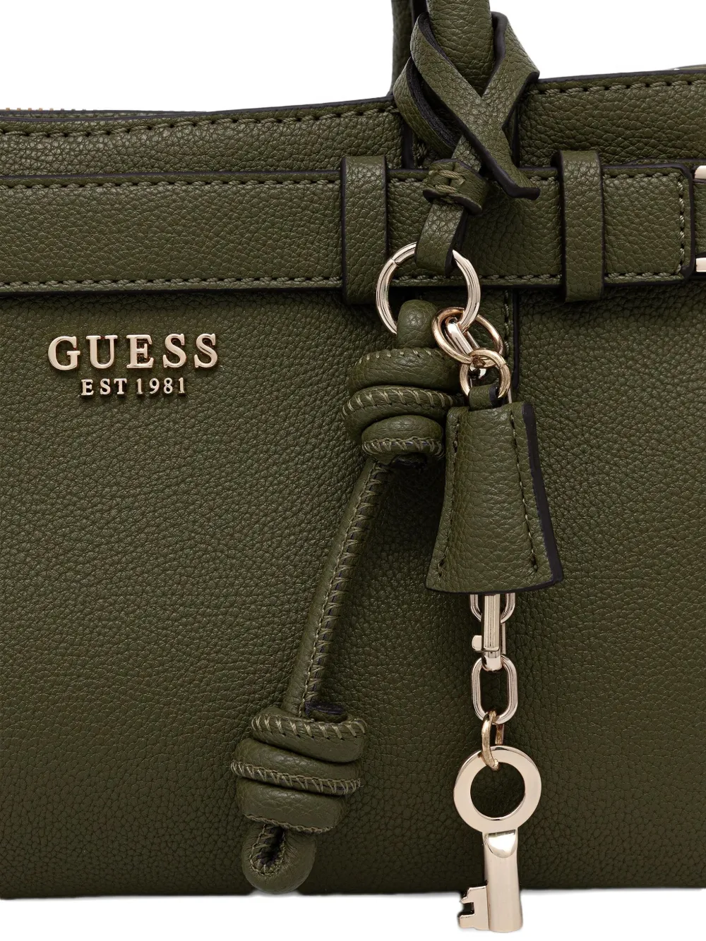 Guess Usa Logo-lettering Tote Bag In Green