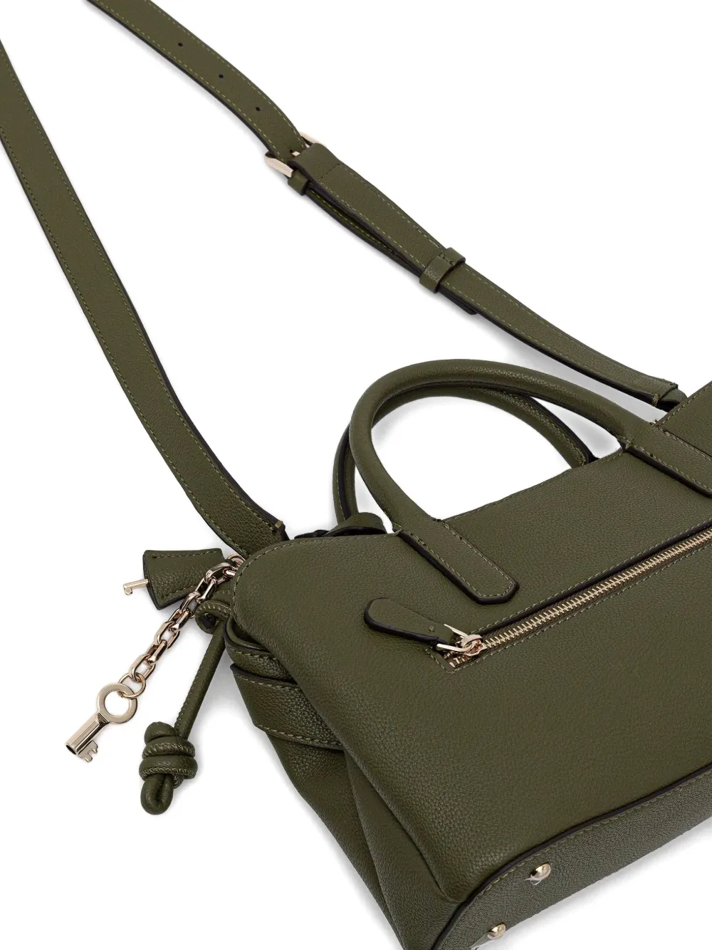 Guess Usa Logo-lettering Tote Bag In Green