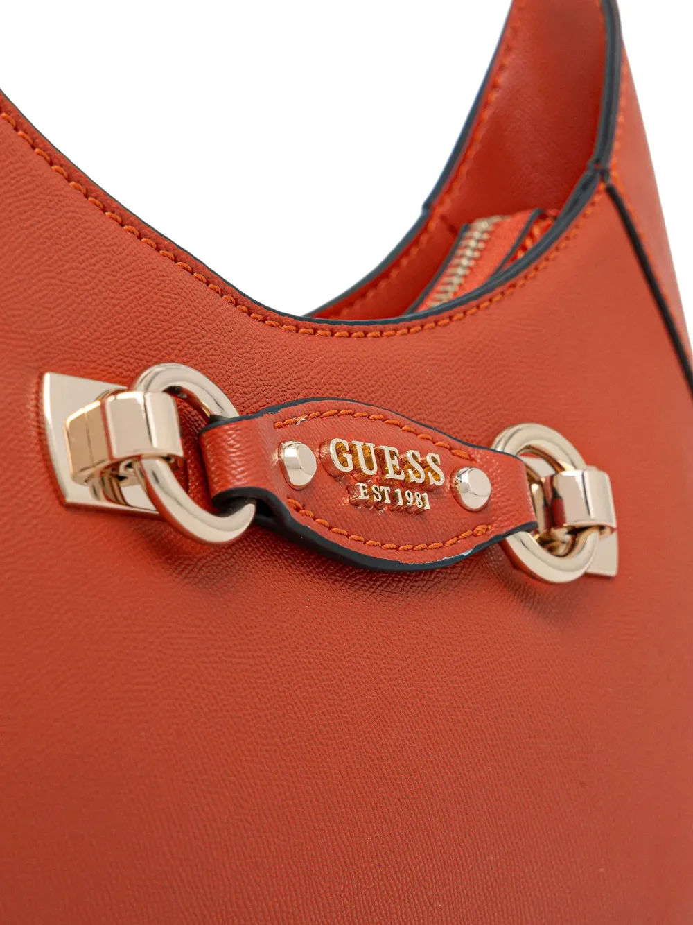 GUESS USA Mimina shopper met ringdetail Oranje