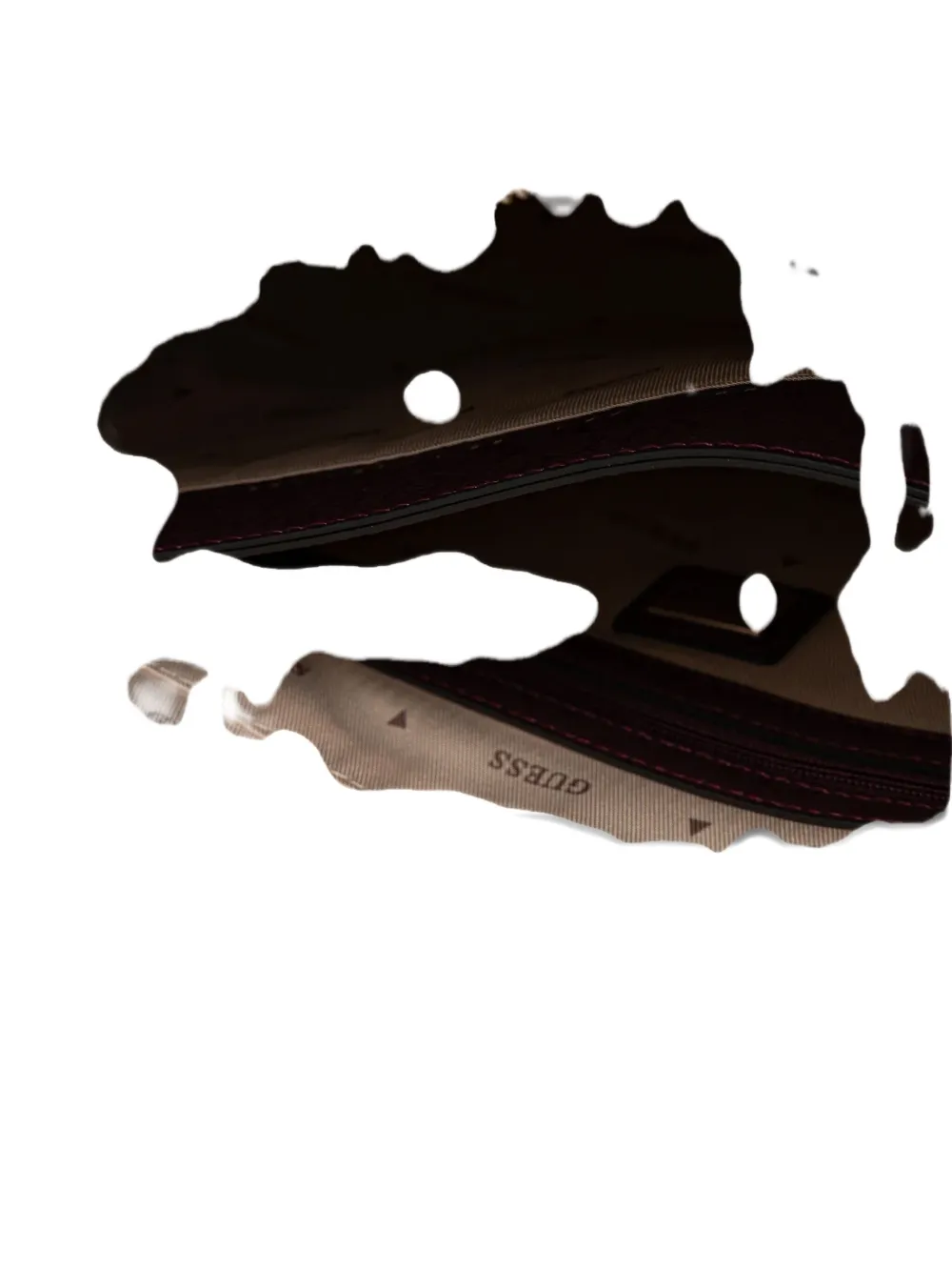 Guess Usa Idra Quilted Heart-charm Tote Bag In Black