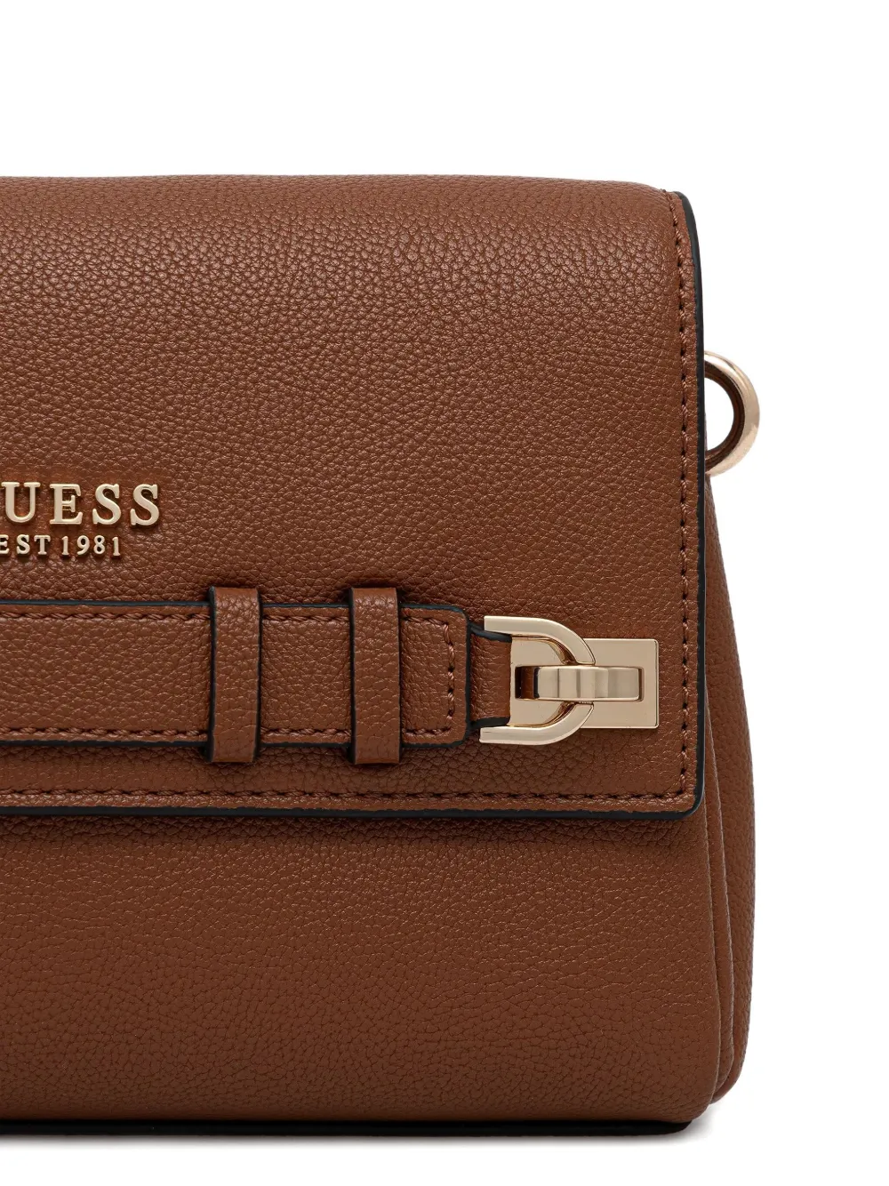 Guess Usa Gregoria Logo-plaque Cross Body Bag In Brown