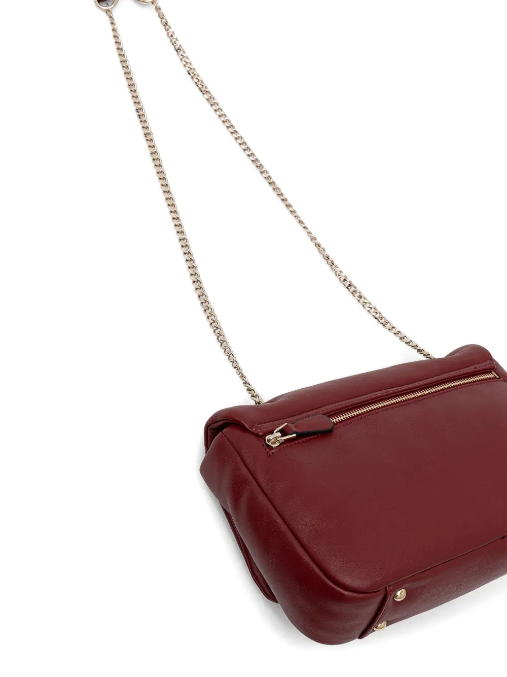 Guess Usa Mini Sunetra Chain-strap Cross Body Bag In Red