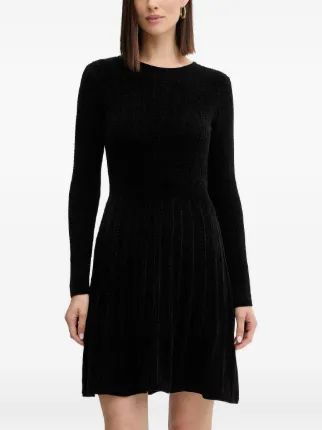 GUESS USA long-sleeve A-line Mini Dress | Black