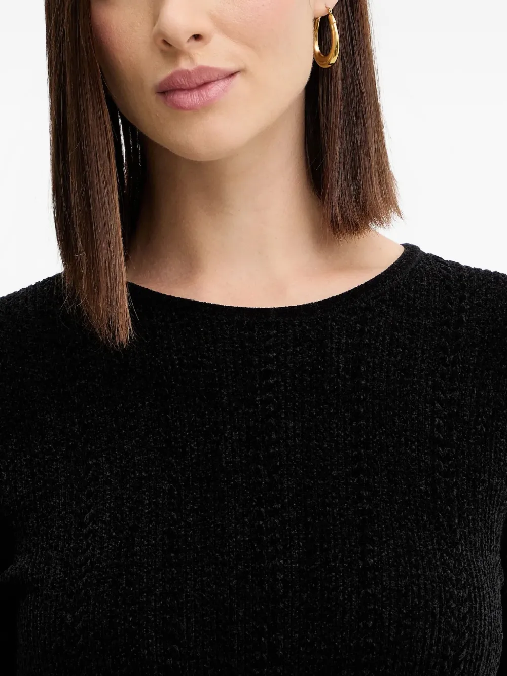 Guess Usa Long-sleeve A-line Mini Dress In Black