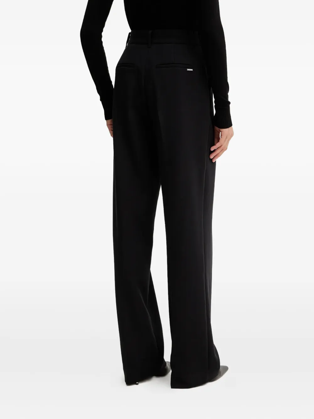Guess Usa Logo-detail Trousers In Black