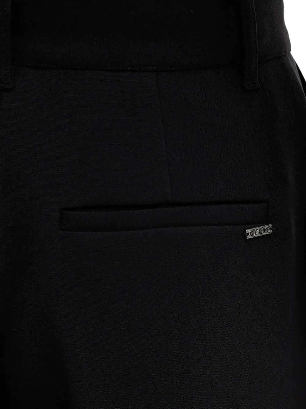 Guess Usa Logo-detail Trousers In Black