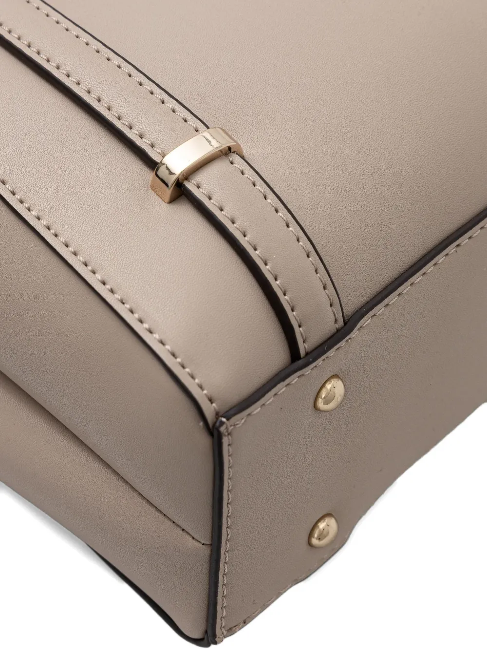 Guess Usa Logo-plaque Tote Bag In Neutral