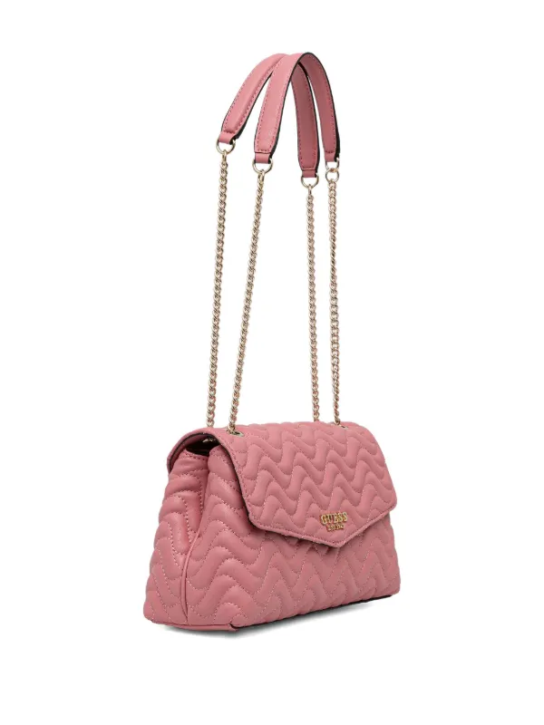GUESS USA Quilted chain-strap Cross Body Bag | Pink | FARFETCH display picture 2