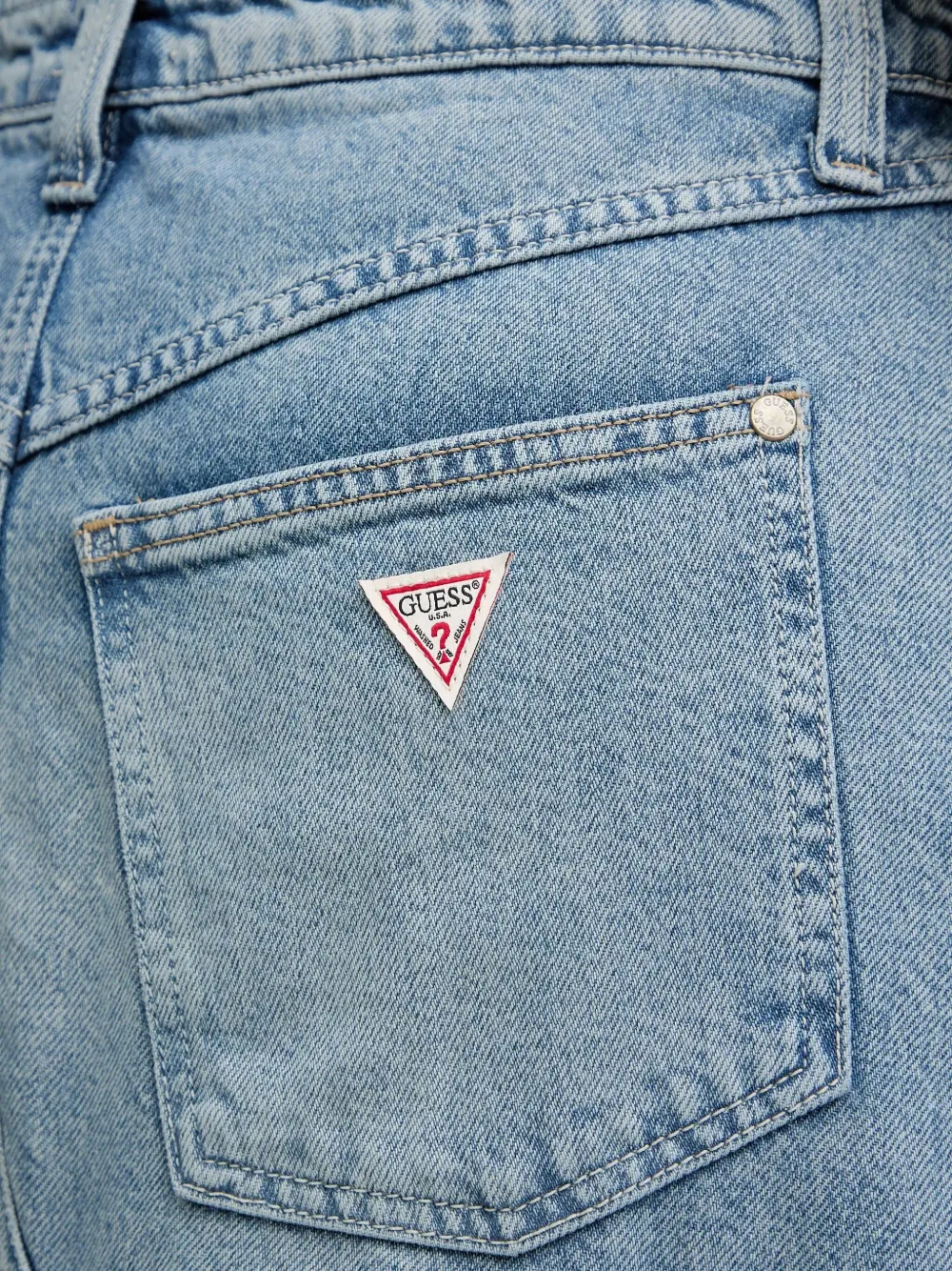 Guess Usa Denim Maxi Skirt In Blue