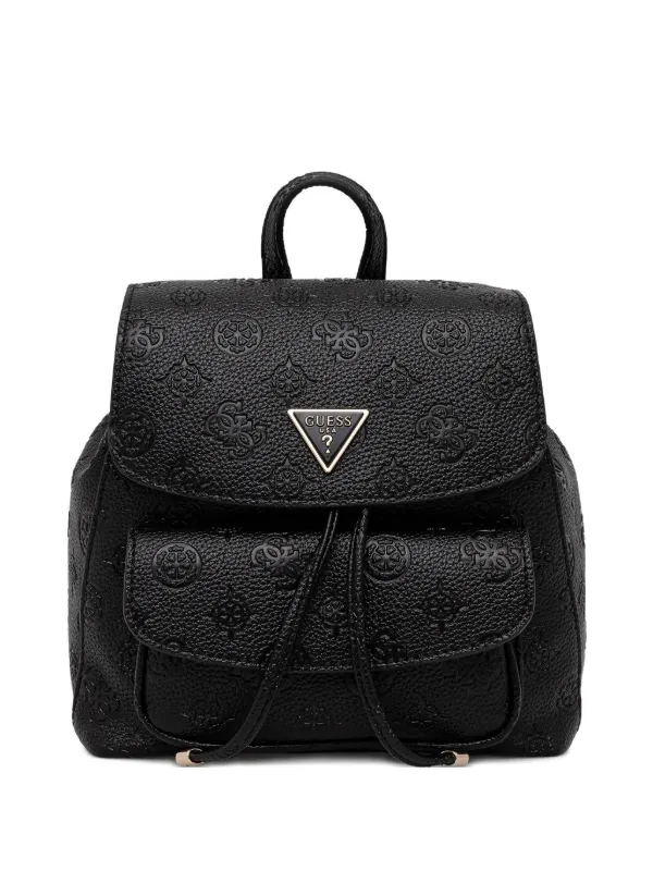 felicity mini backpack guess Small Backpack Guess Backpack GUESS Mini Backpack Vintage 90s Black Leather  Small Purse Handbag