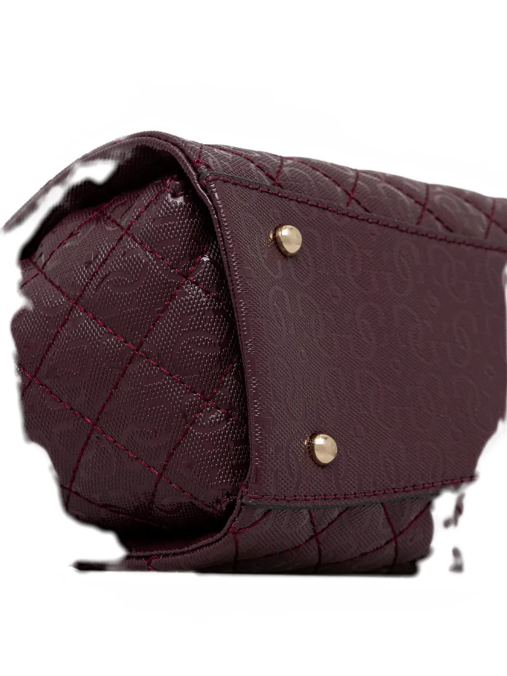 Guess Usa Idra Quilted Tote Bag In Purple