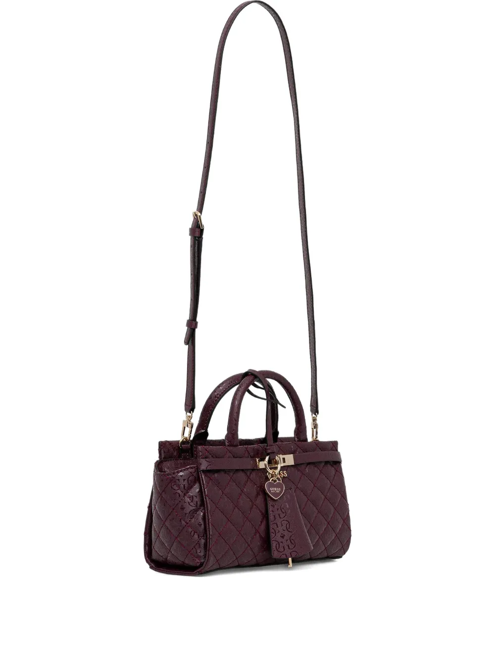 GUESS USA Idra quilted tote bag - パープル GUESS USA Idra quilted tote bag - パープル