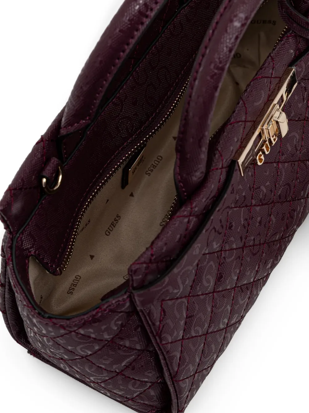 GUESS USA Idra gewatteerde shopper Paars