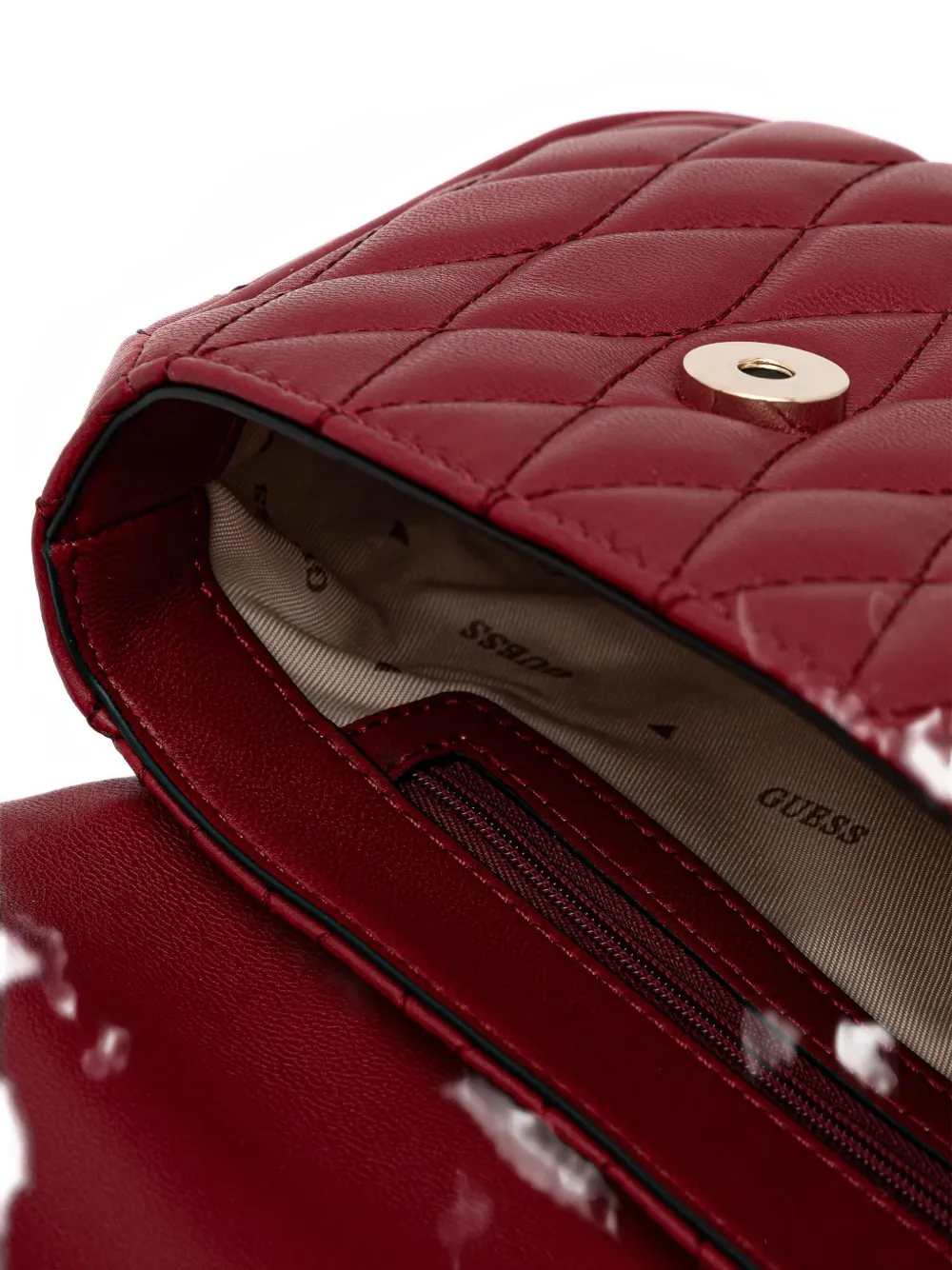 Guess Usa Valla Quilted Tote Bag In Red