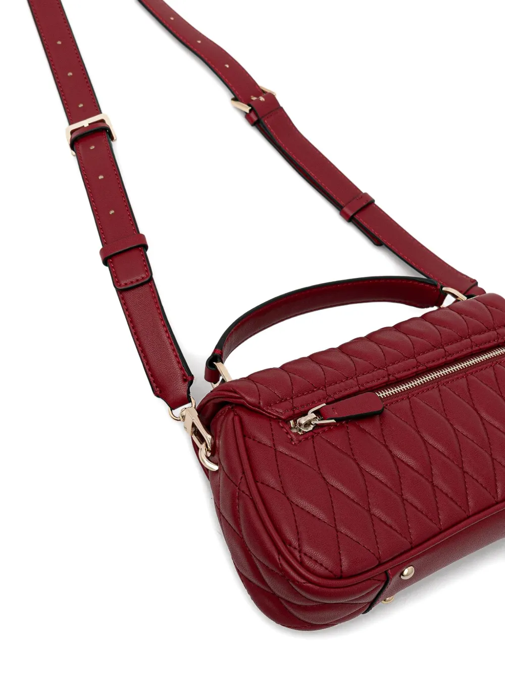 Guess Usa Valla Quilted Tote Bag In Red