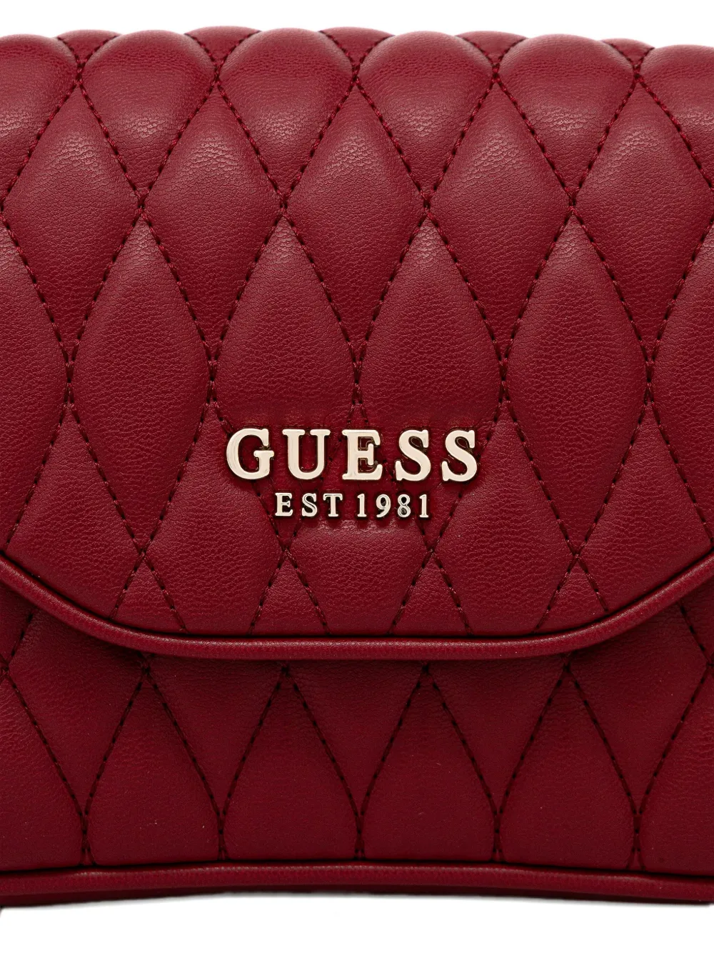 Guess Usa Valla Quilted Tote Bag In Red