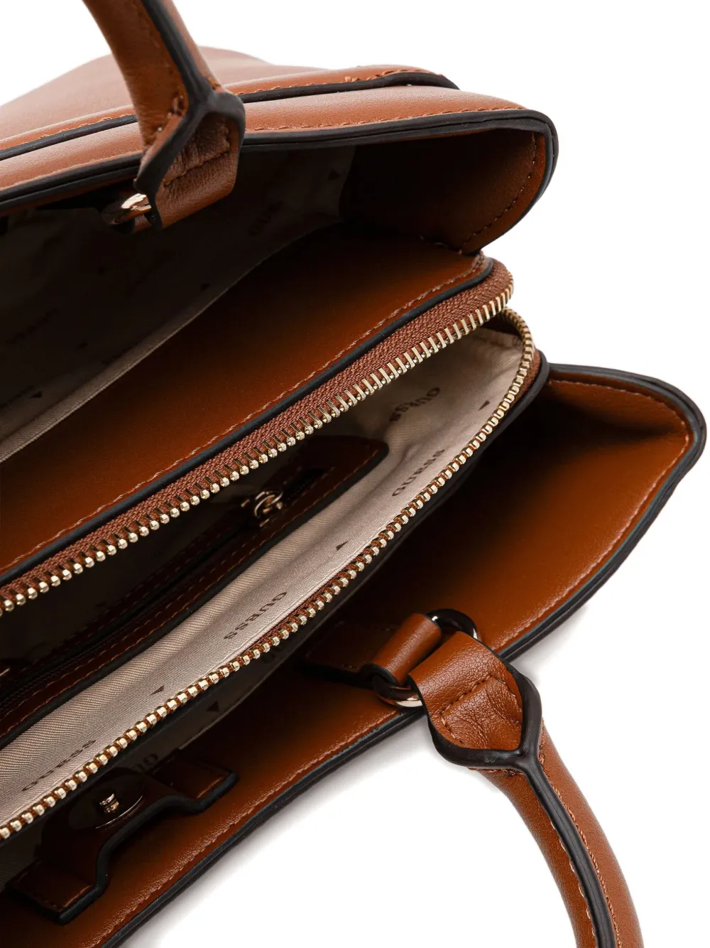 Guess Usa Logo-detail Tote Bag In Brown