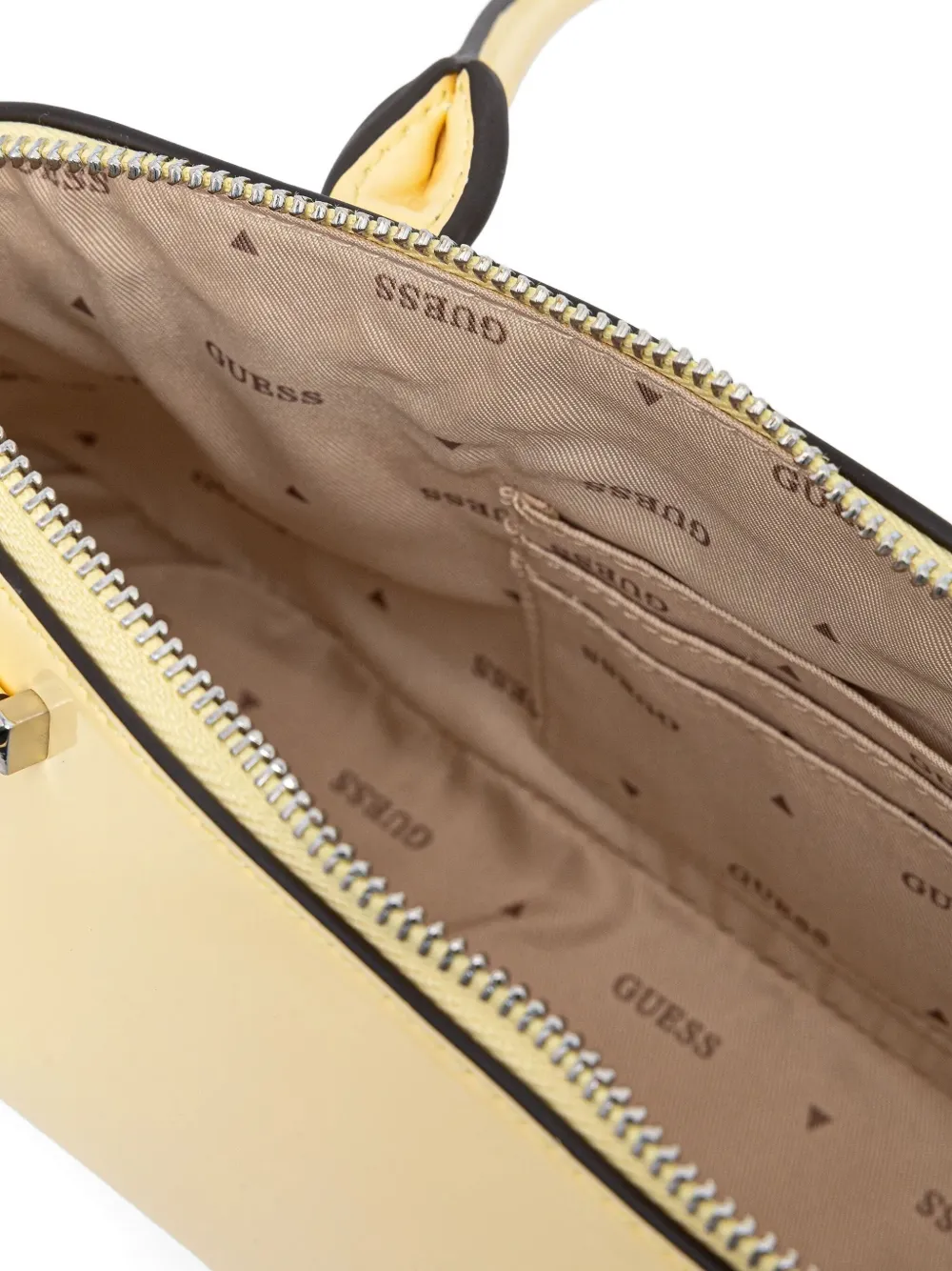 Guess Usa Arnela Logo-plaque Tote Bag In Yellow