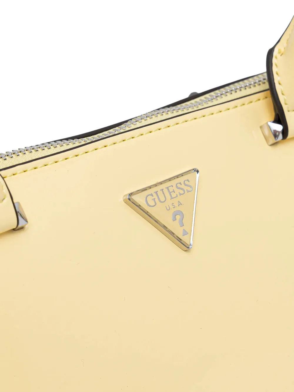 GUESS USA Arnela shopper met logoplakkaat Geel