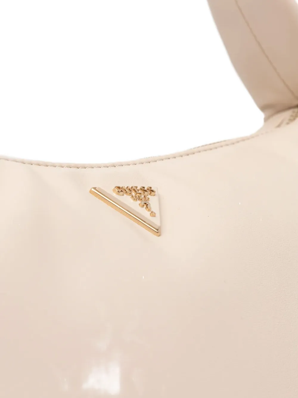 Guess Usa Sunetra Logo-plaque Tote Bag In Neutral