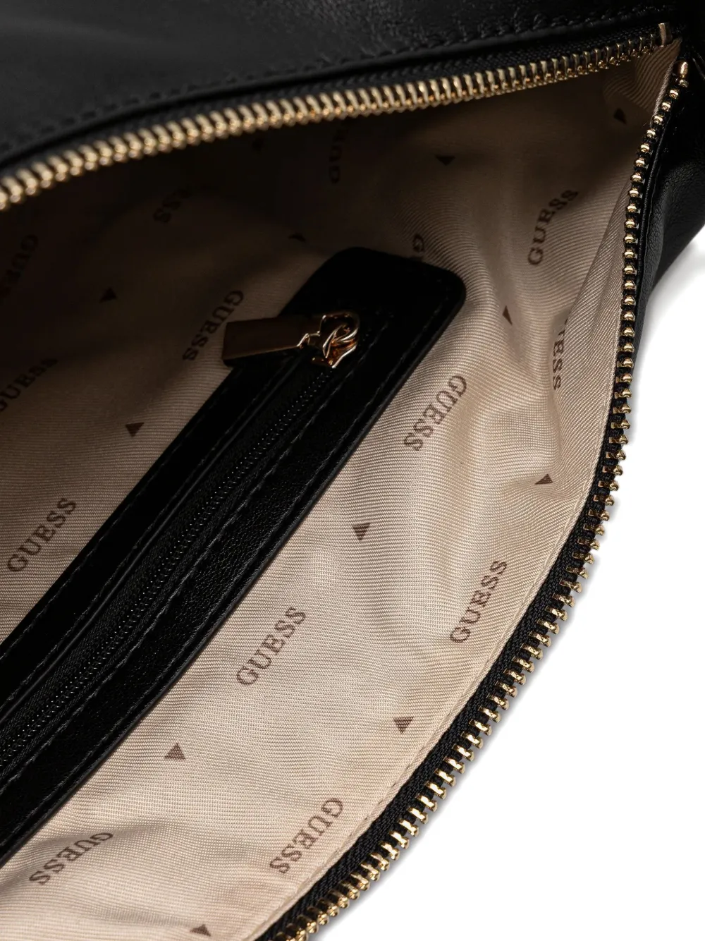 Guess Usa Sunetra Logo-plaque Tote Bag In Black