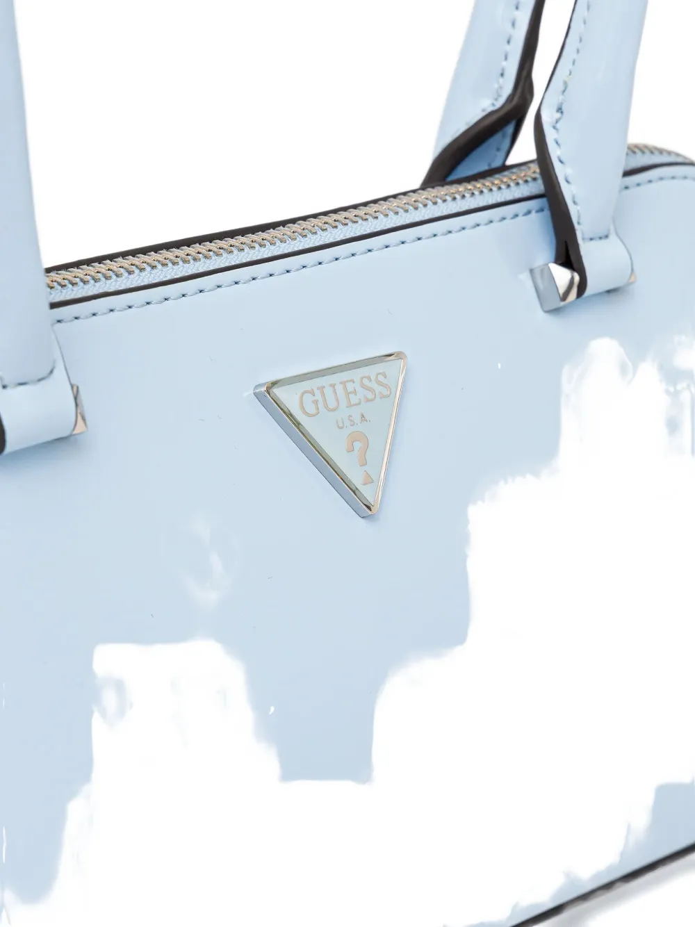 Guess Usa Arnela Logo-plaque Tote Bag In Blue