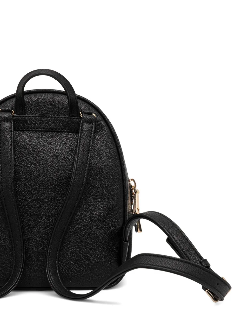 Guess Usa Zip Logo-plaque Backpack In Black