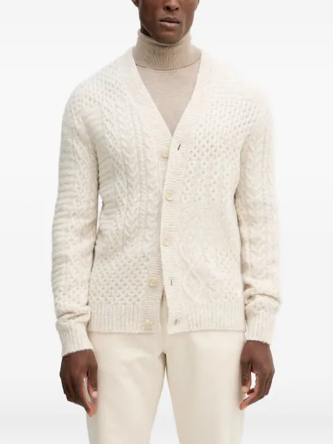 GUESS USA cable-knit buttoned cardigan