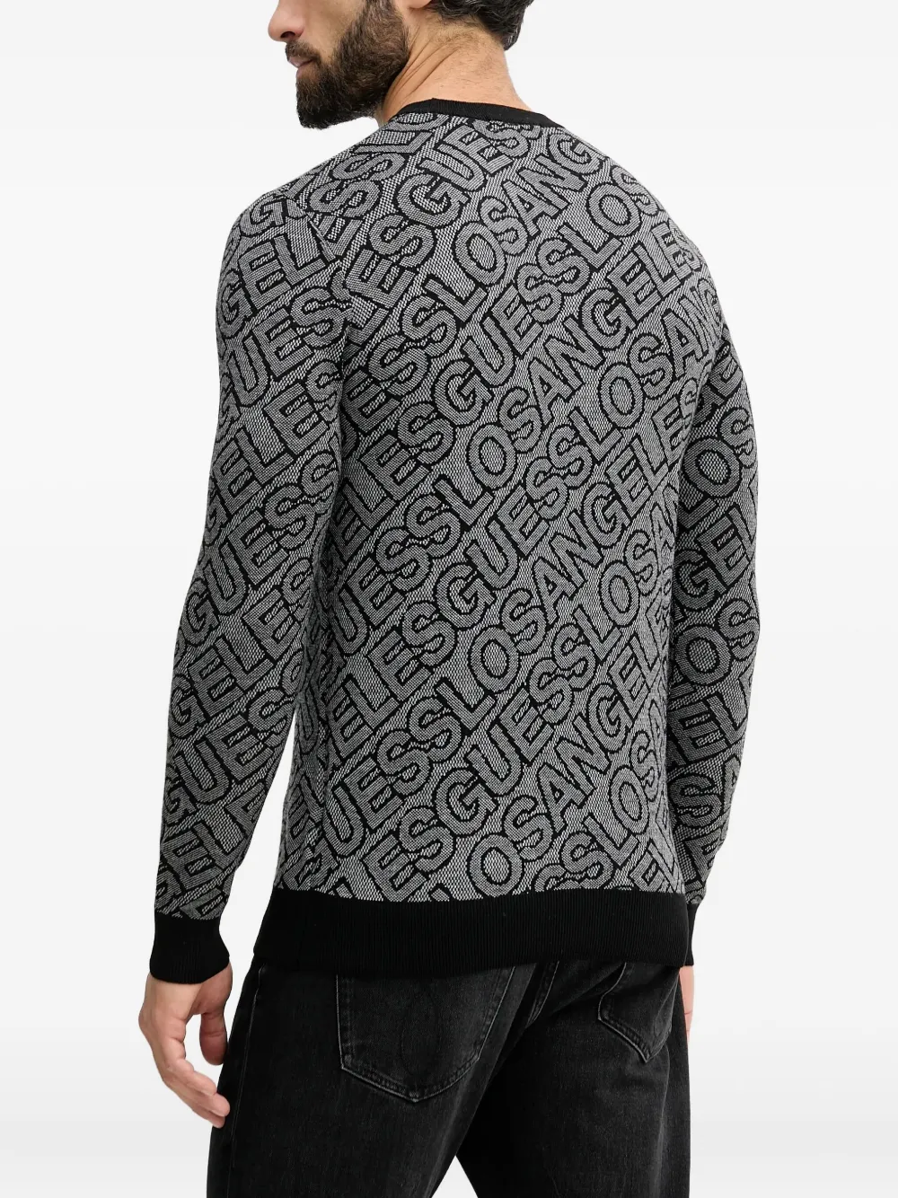 GUESS USA Trui met ronde hals Grijs