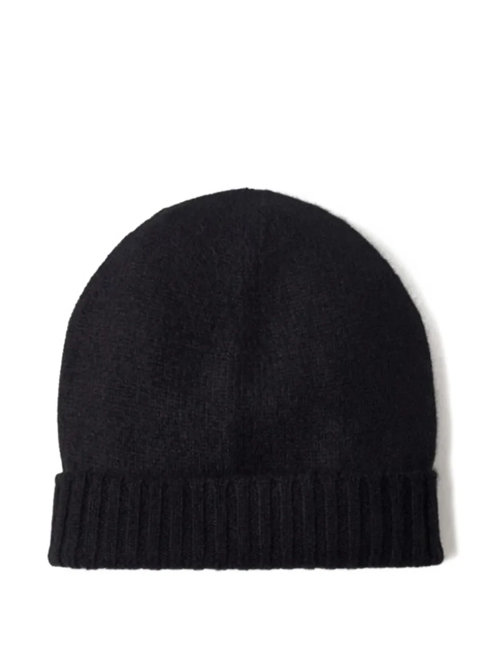 kujten ribbed cashmere beanie hat - Nero