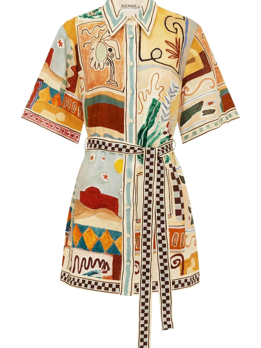 ALEMAIS Michelle mini dress - Beige