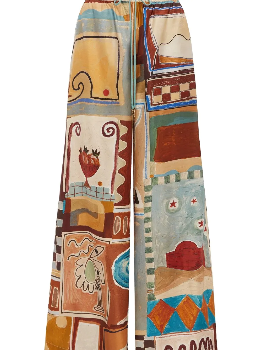 ALEMAIS Michelle printed trousers - Beige