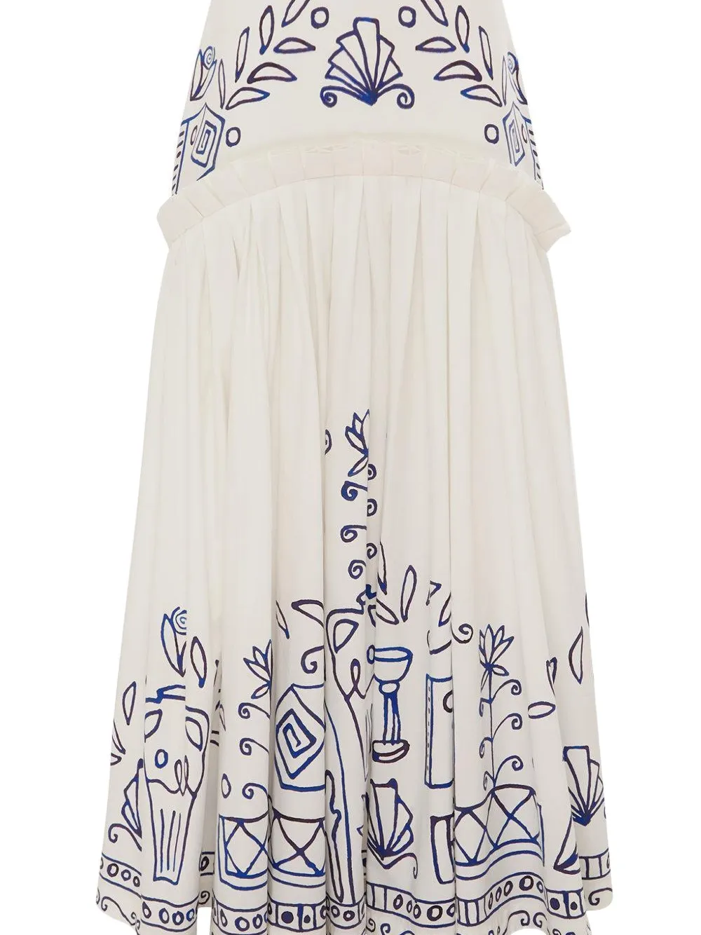 ALEMAIS Leela midi skirt - Wit