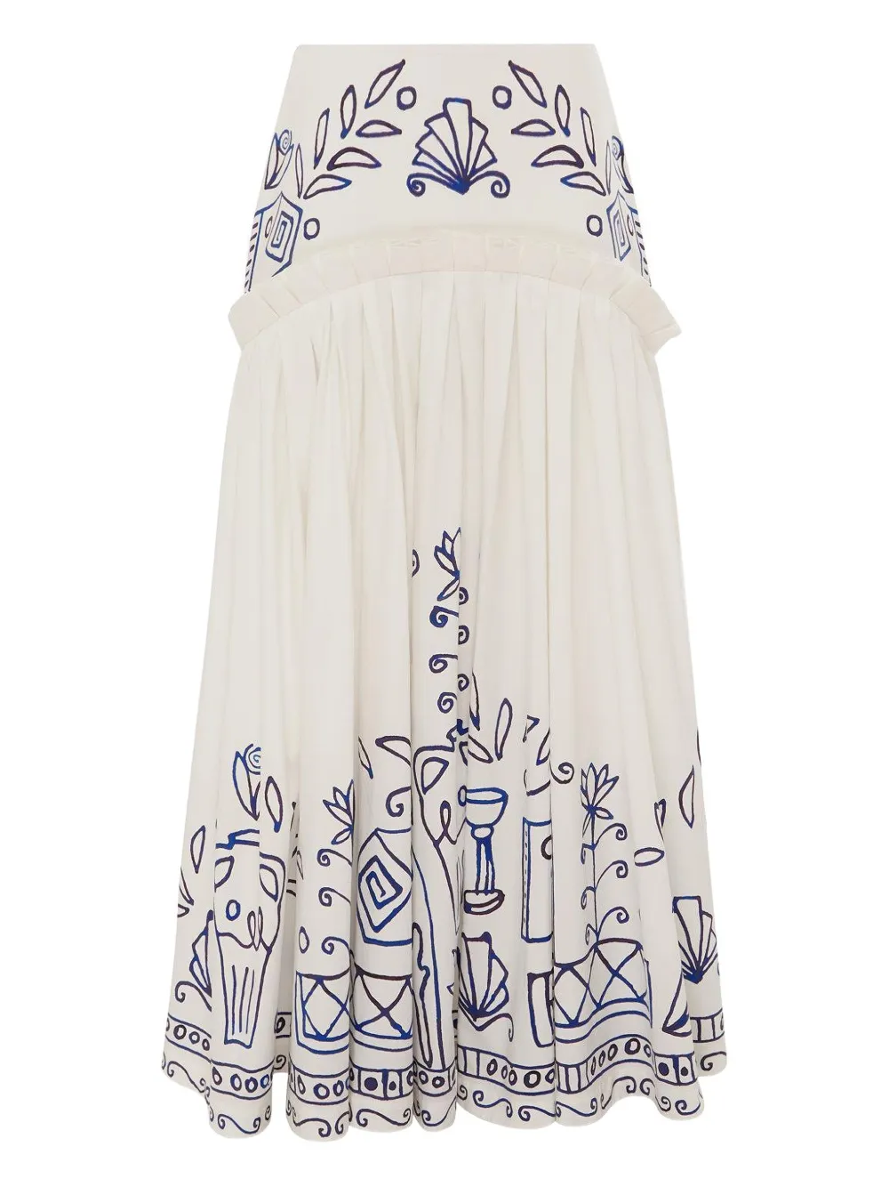 Alemais Leela Midi Skirt In White