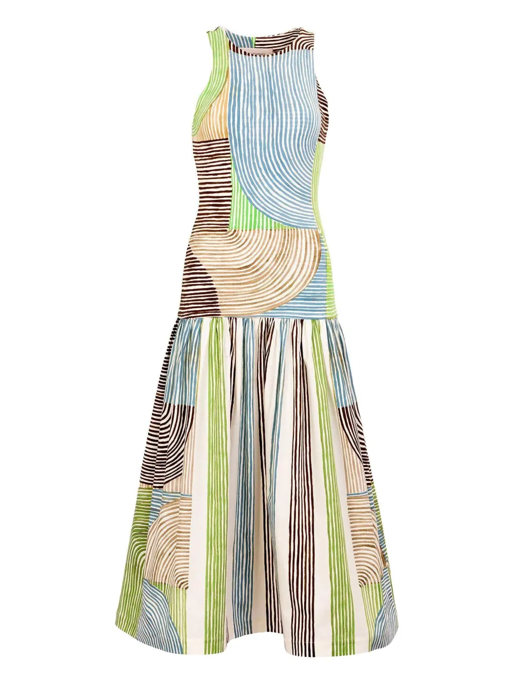 Silvia Tcherassi Jamelia midi dress | Neutrals | Image 1