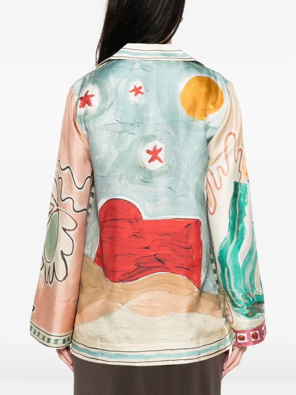 ALEMAIS Michelle zijden blouse Beige