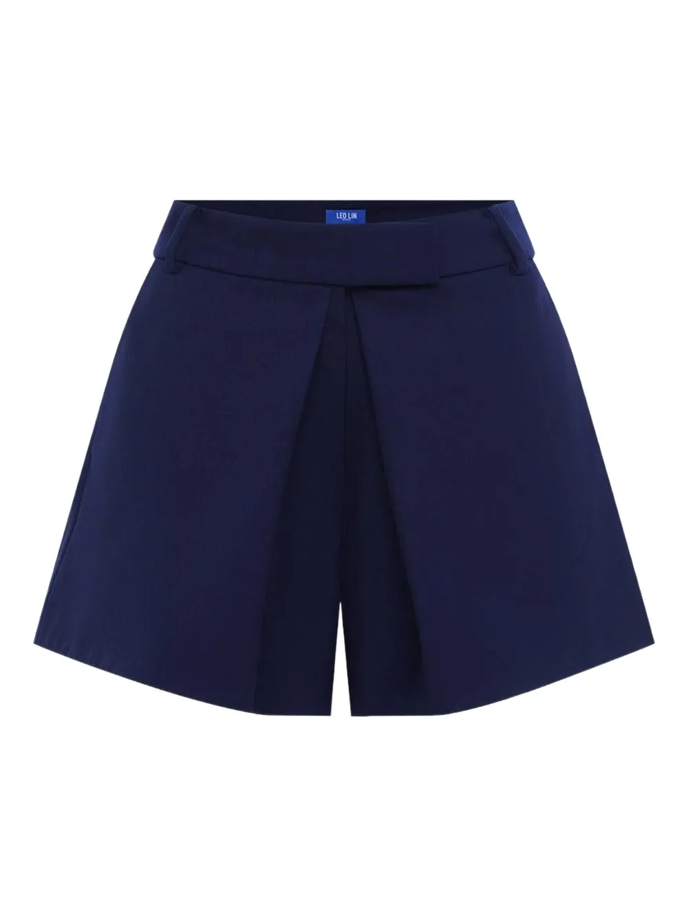 Leo Lin Josie Pleated Shorts In Blue