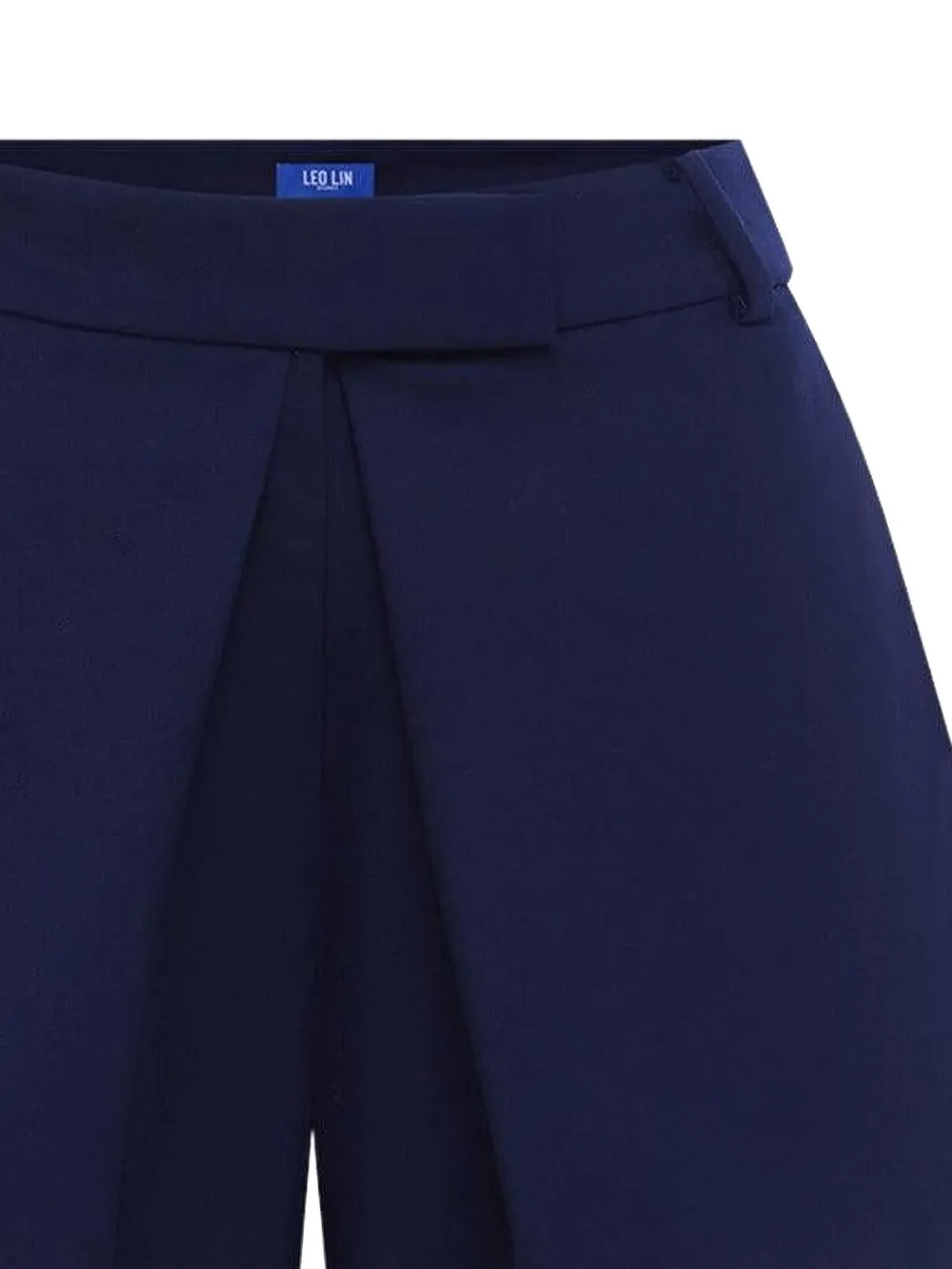 Leo Lin Josie Pleated Shorts In Blue