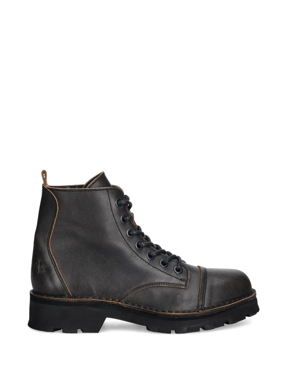 Fly London lace-up lug-sole boots Zwart